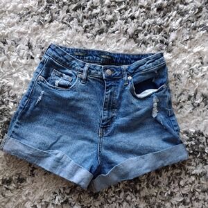 Wild Fable Classic Blue Jean Shorts Super High Rise Rolled Cuff Shorts